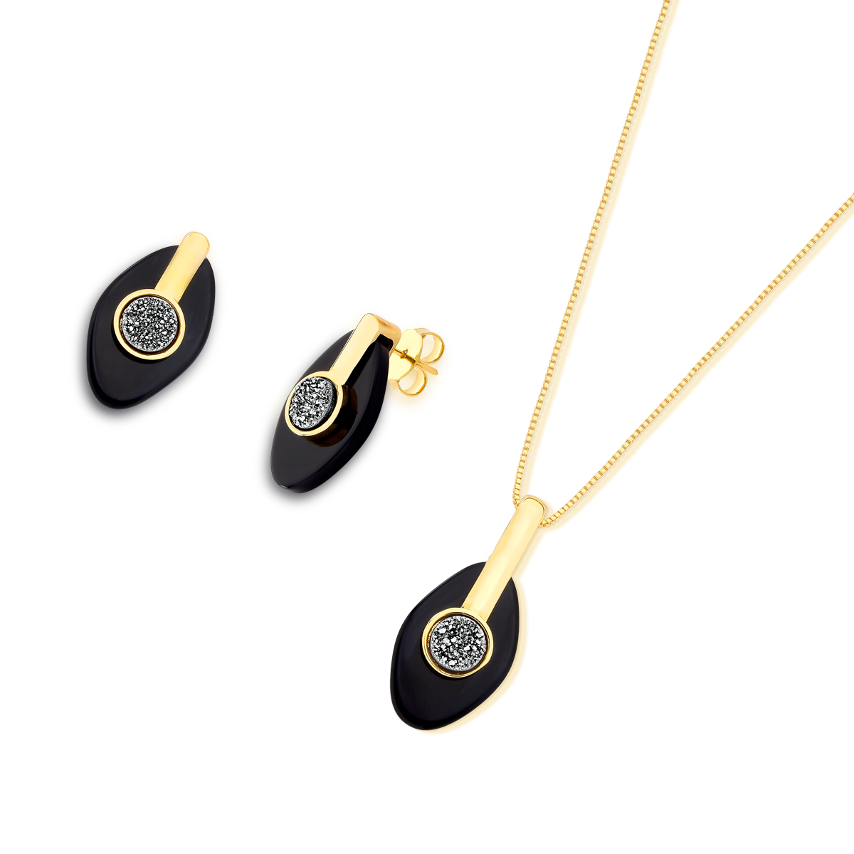 Conjunto Banhado a Ouro